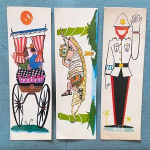 Bundle Vintage postcards from the late 50s pop art so cool!